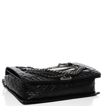 Chanel Calfskin Enchained Large Boy Flap Black 4 of 11