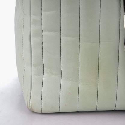 Chanel Lambskin Vertical Quilted Large Mademoiselle Tote Light Green 13 of 16