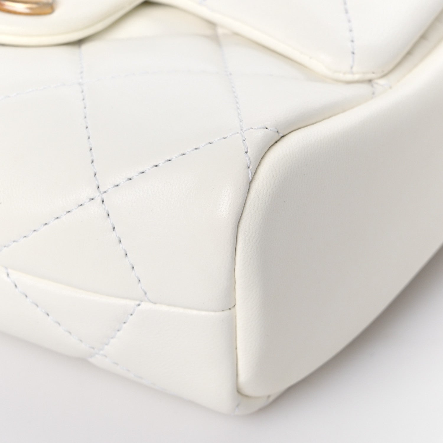 Chanel Lambskin Quilted Side-Packs White 10 of 12