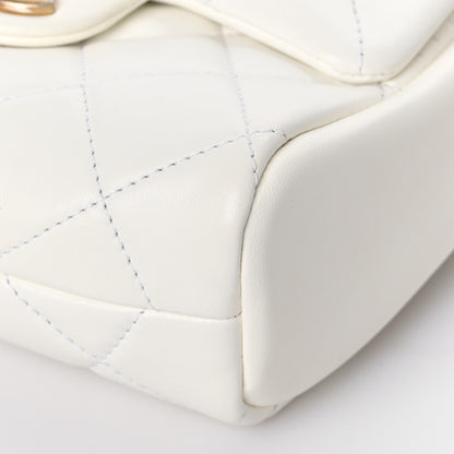 Chanel Lambskin Quilted Side-Packs White 10 of 12