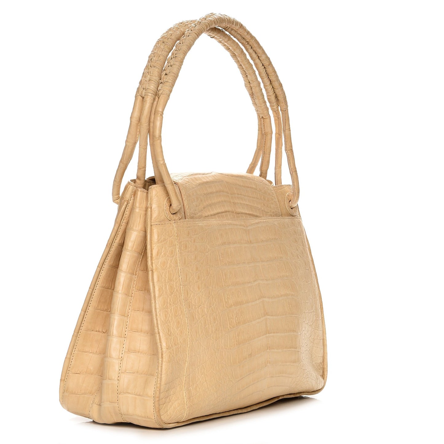 Crocodile Tote Beige
