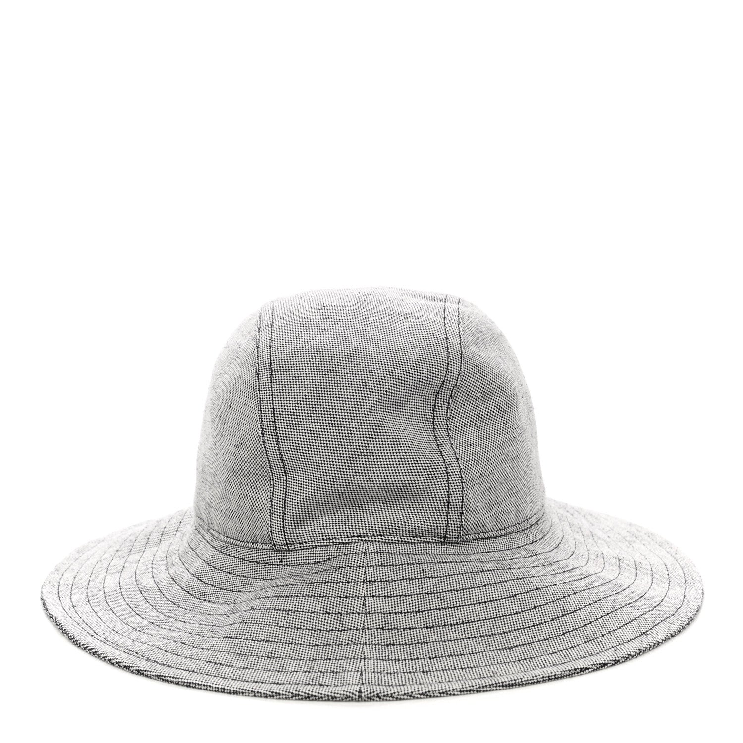 Hermes Linen Cotton Colette Bucket Hat 57 Black 6 of 9
