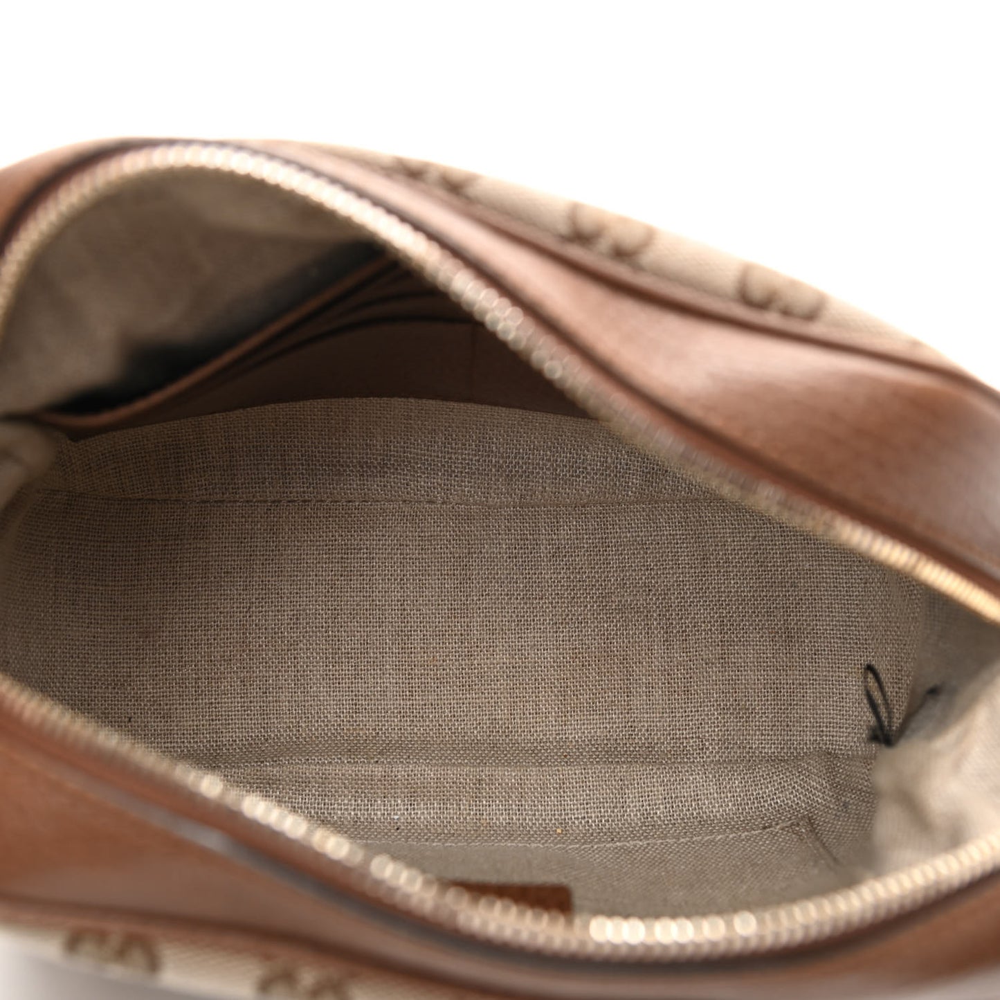 Monogram Mini Bree Messenger Bag Beige Tabacco