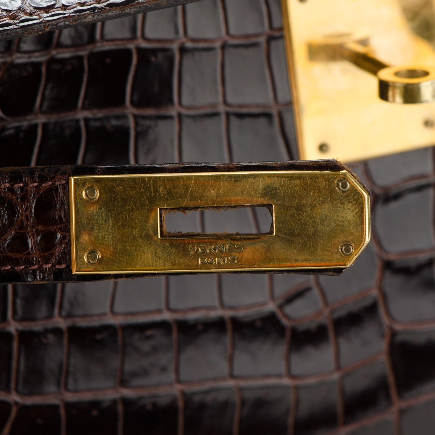 Shiny Crocodile Kelly 28 Havane