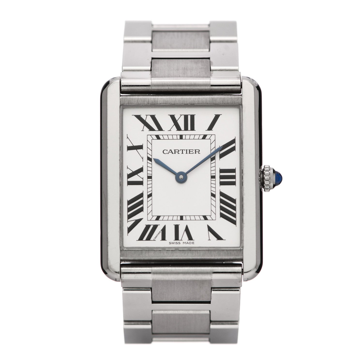 Cartier Stainless Steel 27mm Tank Solo Quartz Watch 1 of 6