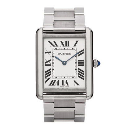 Cartier Stainless Steel 27mm Tank Solo Quartz Watch 1 of 6