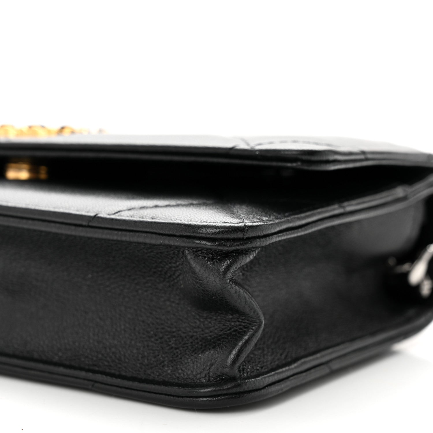 Chanel Lambskin Quilted Chanel 19 Wallet On Chain WOC Black 11 of 12