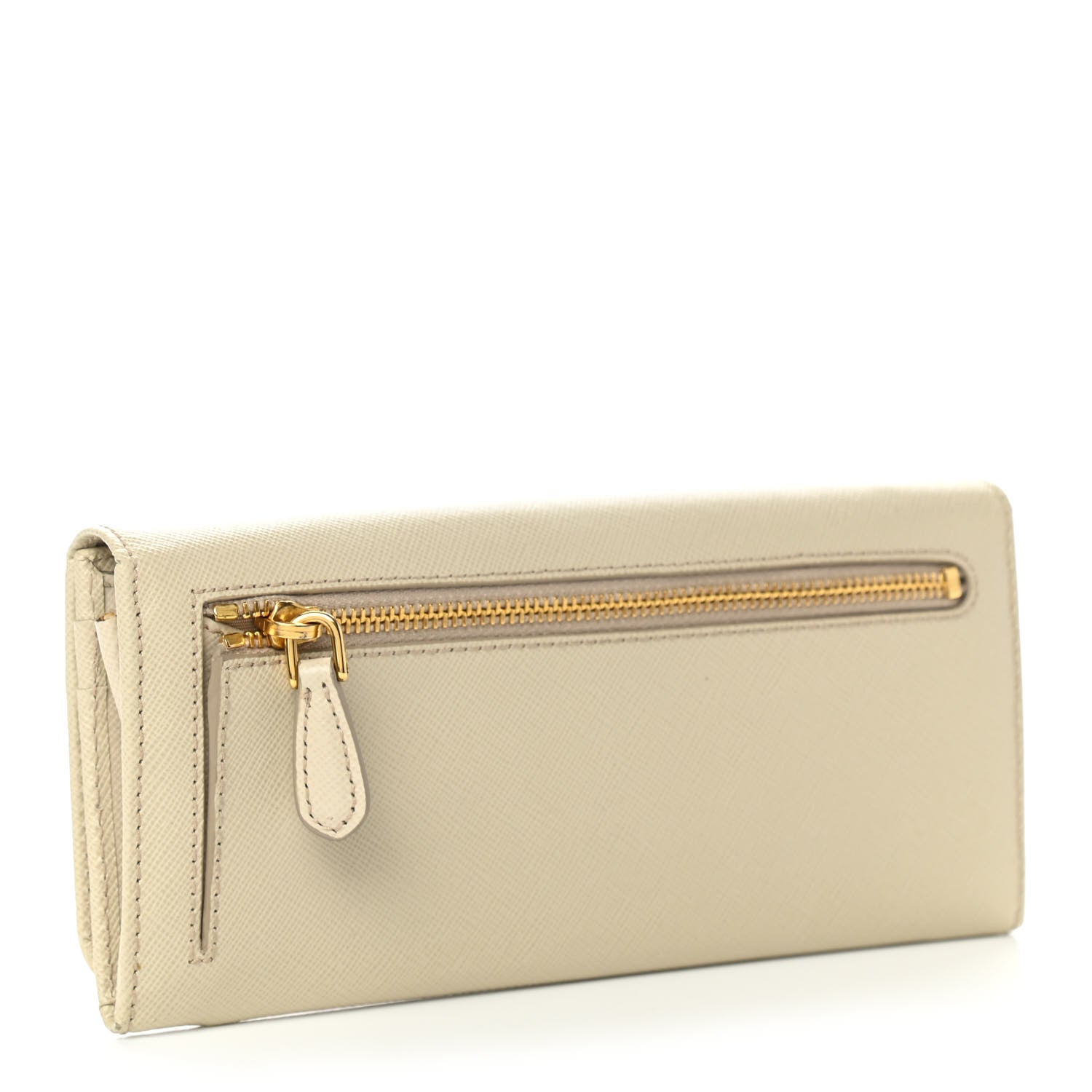 Prada Saffiano Continental Wallet Cera 3 of 8