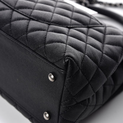 Chanel Caviar Quilted Small Coco Handle Flap Black 14 of 15