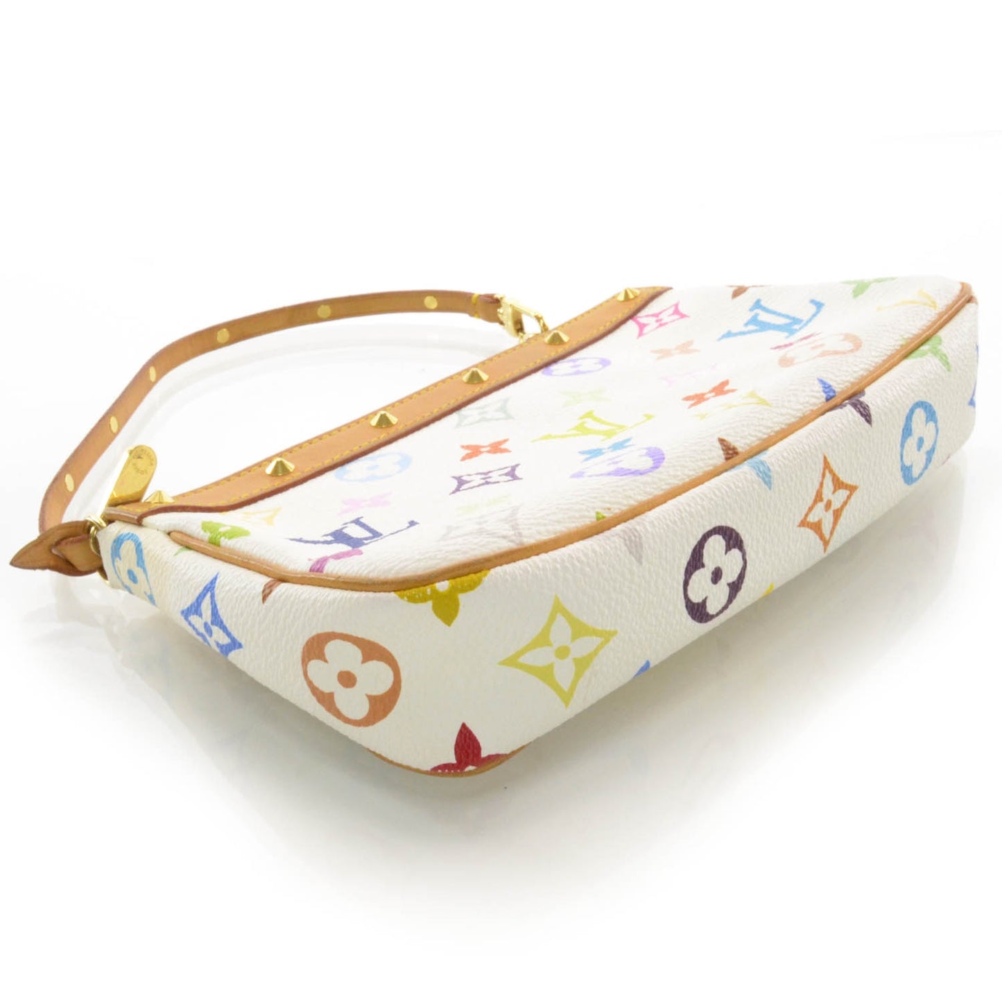Monogram Multicolor Pochette Accessories White