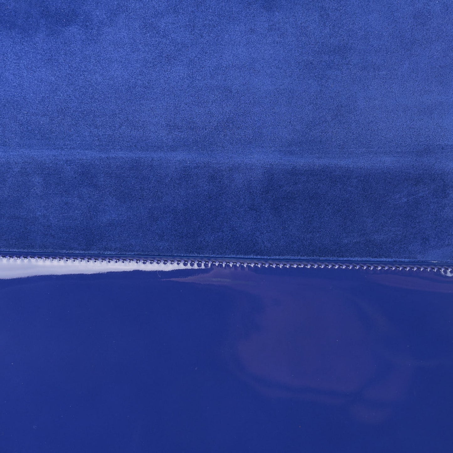 Patent Calfskin Monogram Large Belle De Jour Clutch Royal Blue