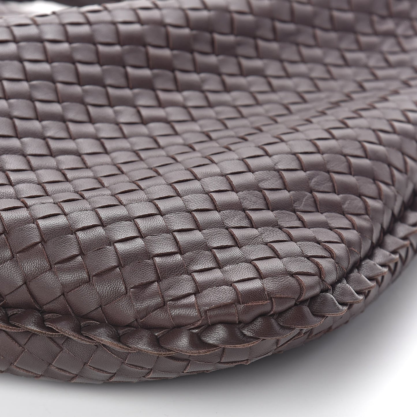 Nappa Intrecciato Large Veneta Hobo Ash Scuro