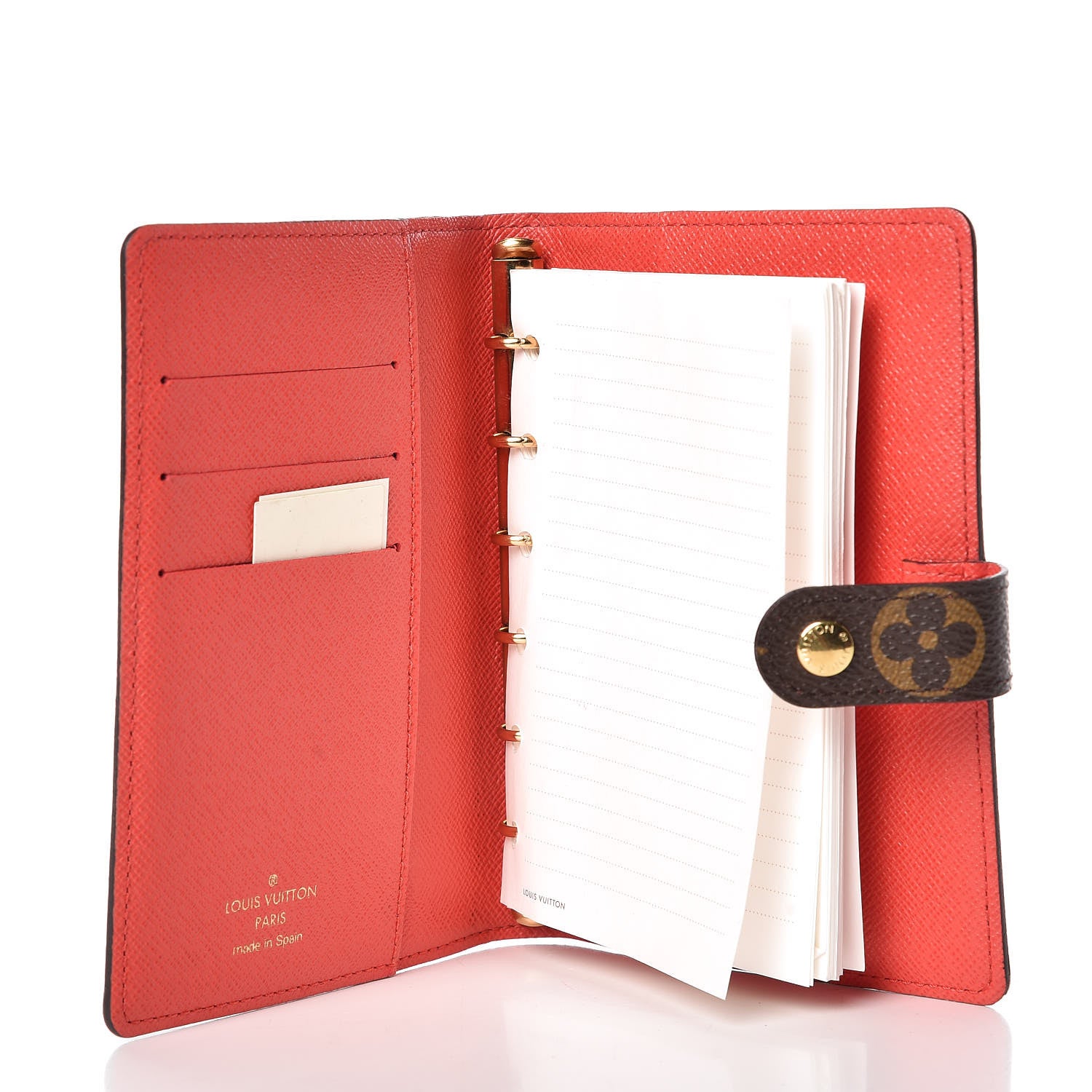 Louis Vuitton Monogram 2015 Christmas Animation Small Ring Agenda Cover Poppy 7 of 9