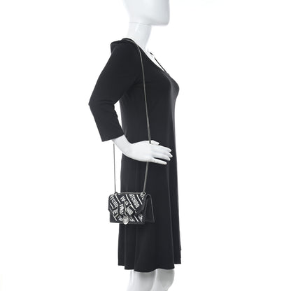Jimmy Choo I Want Choo Finley Mini Shoulder Bag Black White 2 of 9