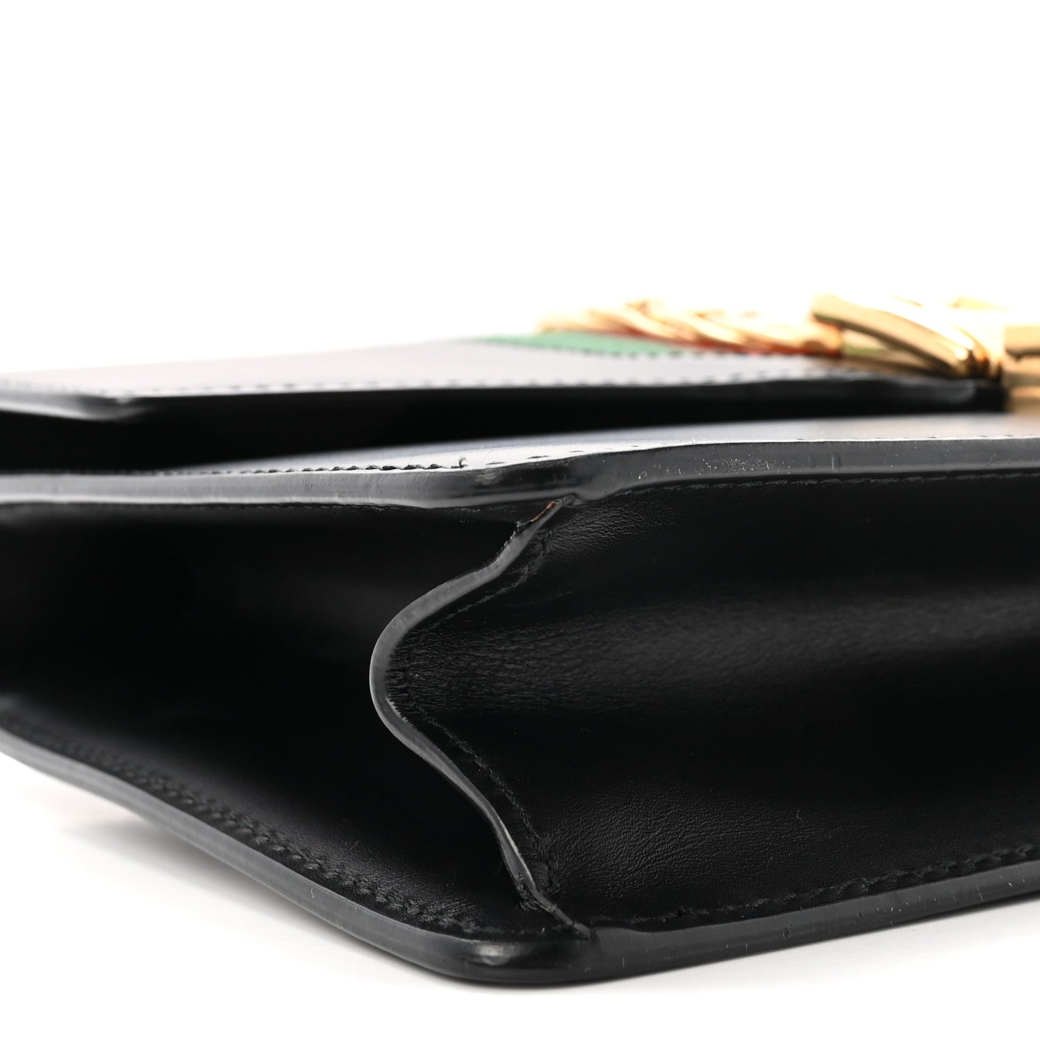 Gucci Calfskin Small Sylvie Shoulder Bag Black 9 of 10