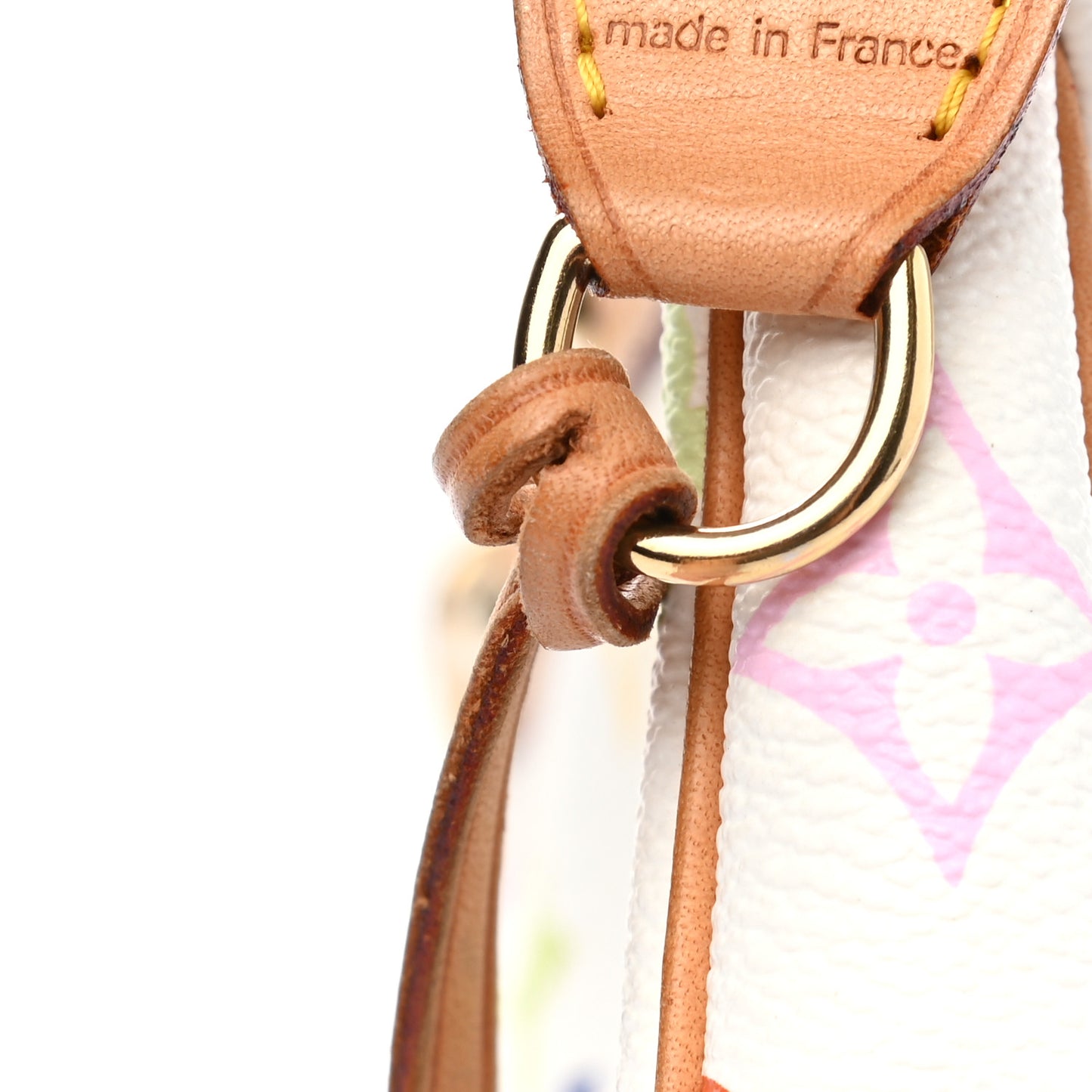 Monogram Multicolor Pochette Accessories White