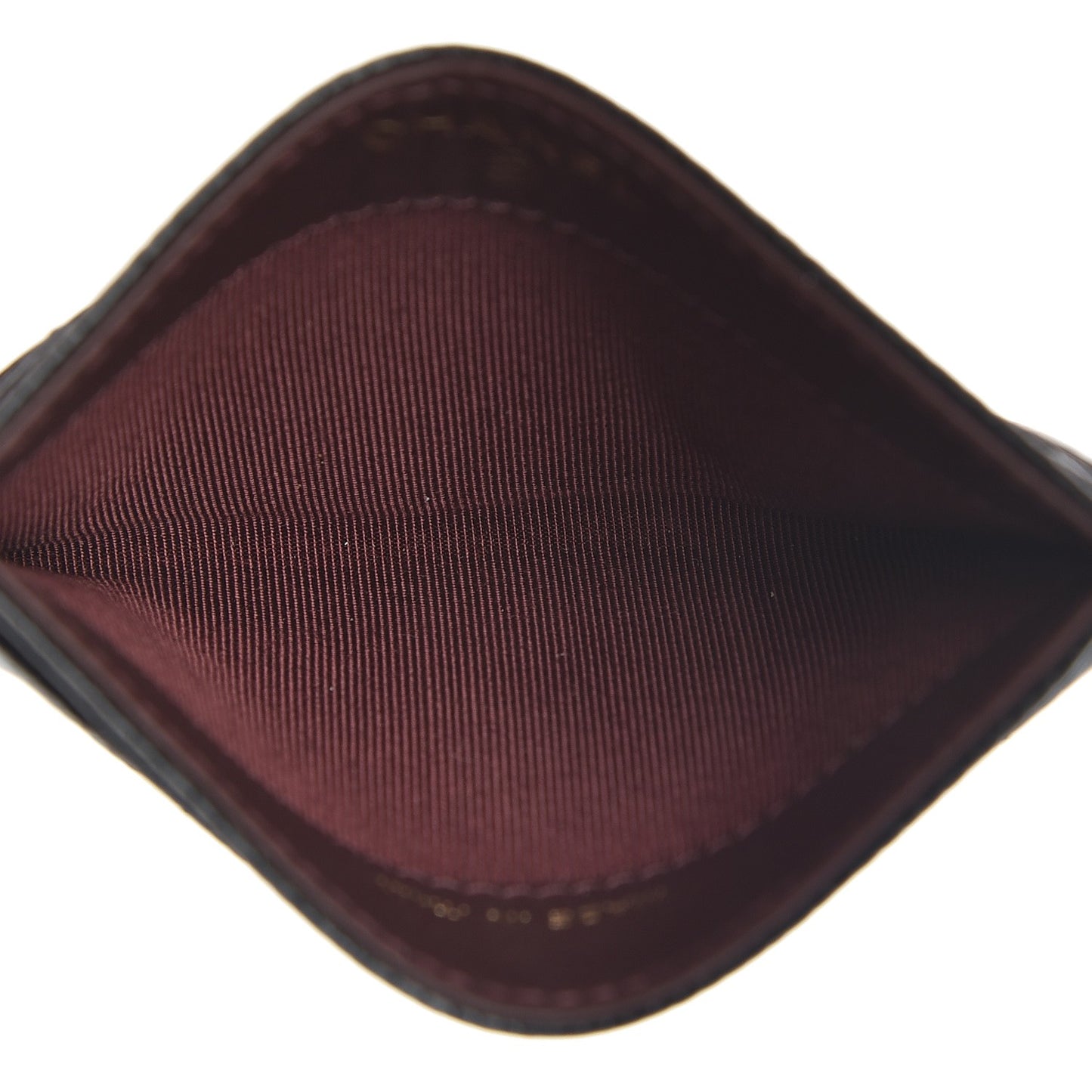 Caviar Quilted Card Holder Black