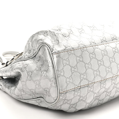 Gucci Guccissima Medium Sukey Tote Silver 9 of 10