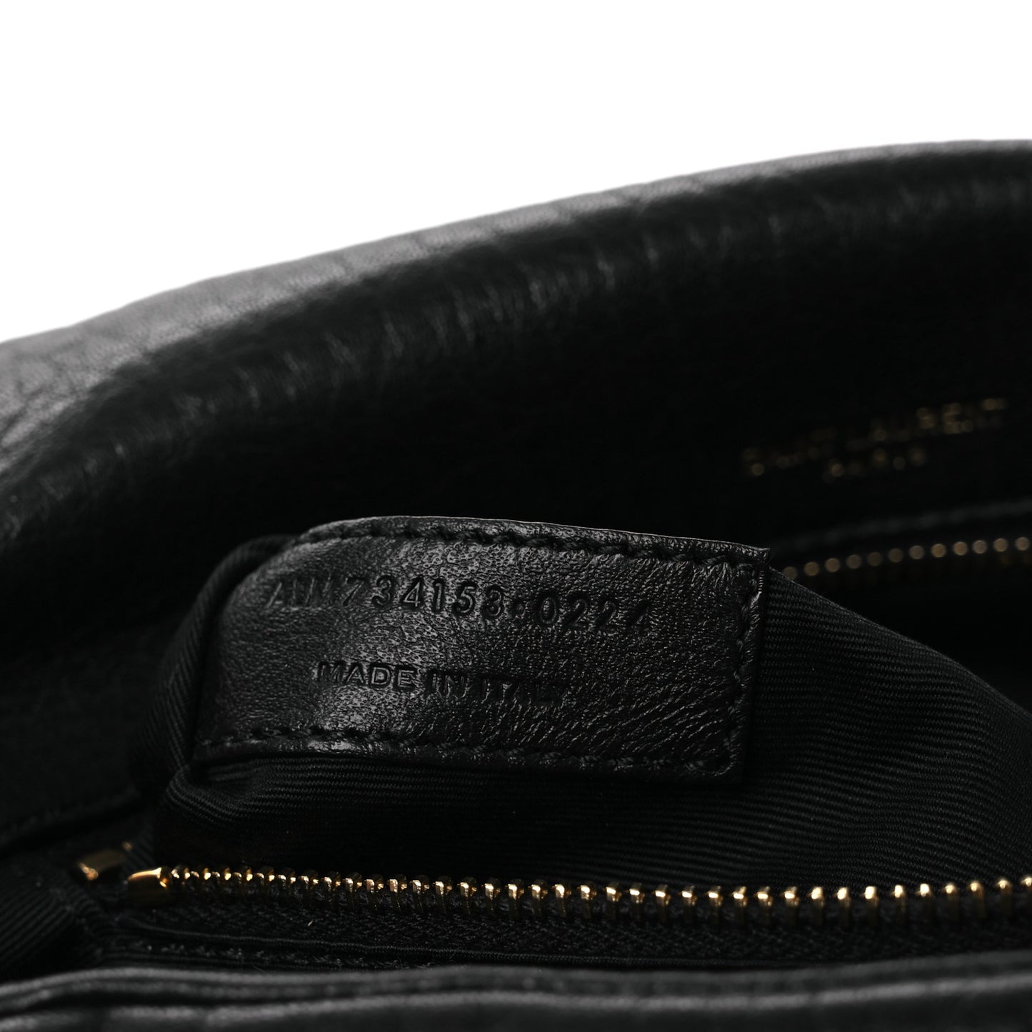Plunged Lambskin Calypso Black