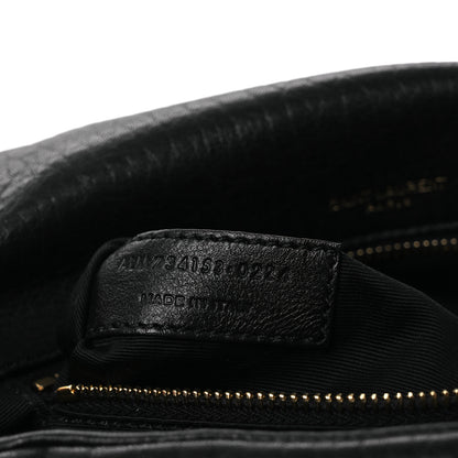 Saint Laurent Plunged Lambskin Calypso Black 7 of 10