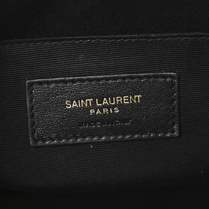 Saint Laurent Calfskin Matelasse Monogram Lou Camera Bag Dark Beige 6 of 11