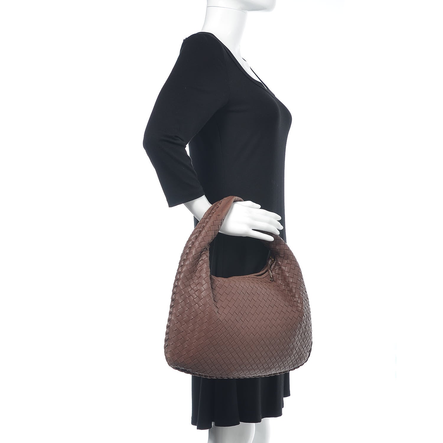 Bottega Veneta Nappa Intrecciato Medium Veneta Hobo Truffle 2 of 17
