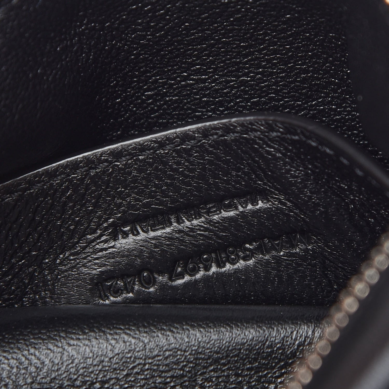 Saint Laurent Antiqued Lambskin Sid Flat Crossbody Black 8 of 10