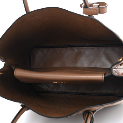 Prada City Calf Quilted Double Bag Caramel 4 of 9