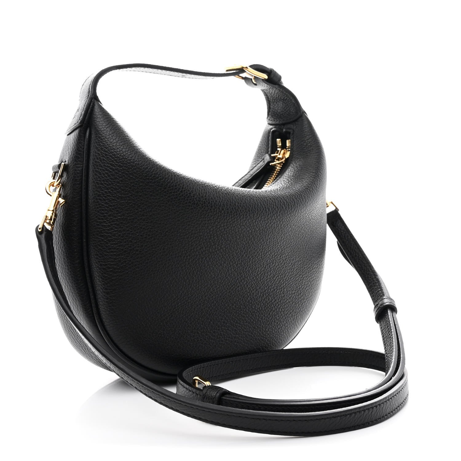 Celine Supple Grained Calfskin Teen Lulu Shoulder Bag Black 3 of 10