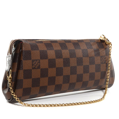 Louis Vuitton Damier Ebene Eva Clutch 3 of 9