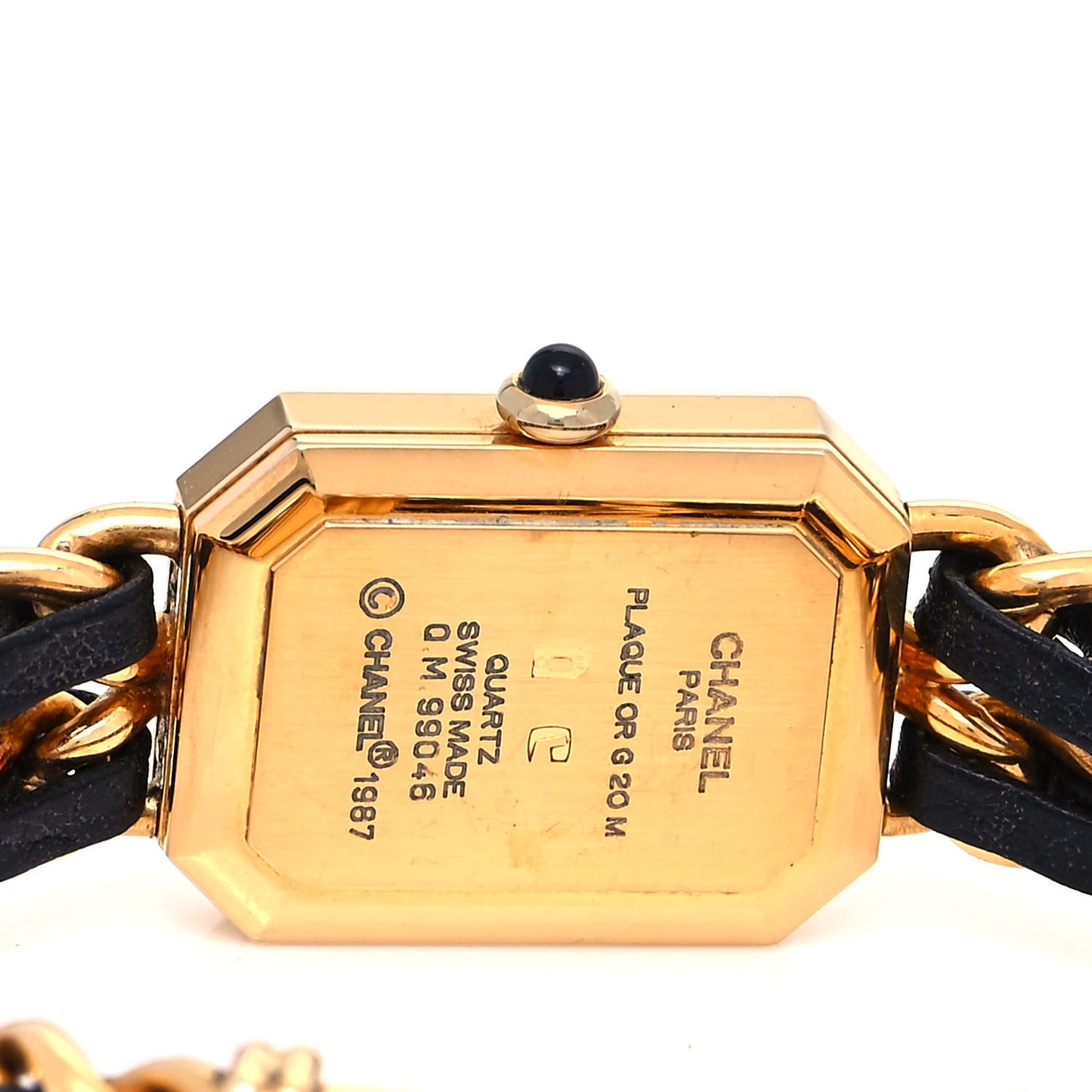 Stainless Steel Lambskin 20mm Chain Premiere Quartz Watch Gold L