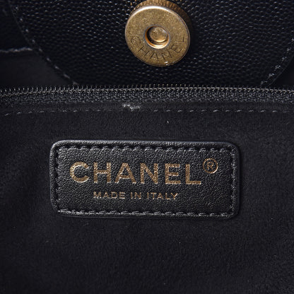 Chanel Caviar Medium Studded Deauville Tote Black 5 of 9