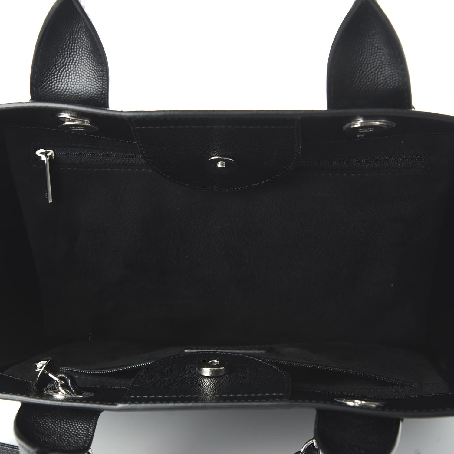 Chanel Caviar Small Studded Deauville Tote Black 6 of 10