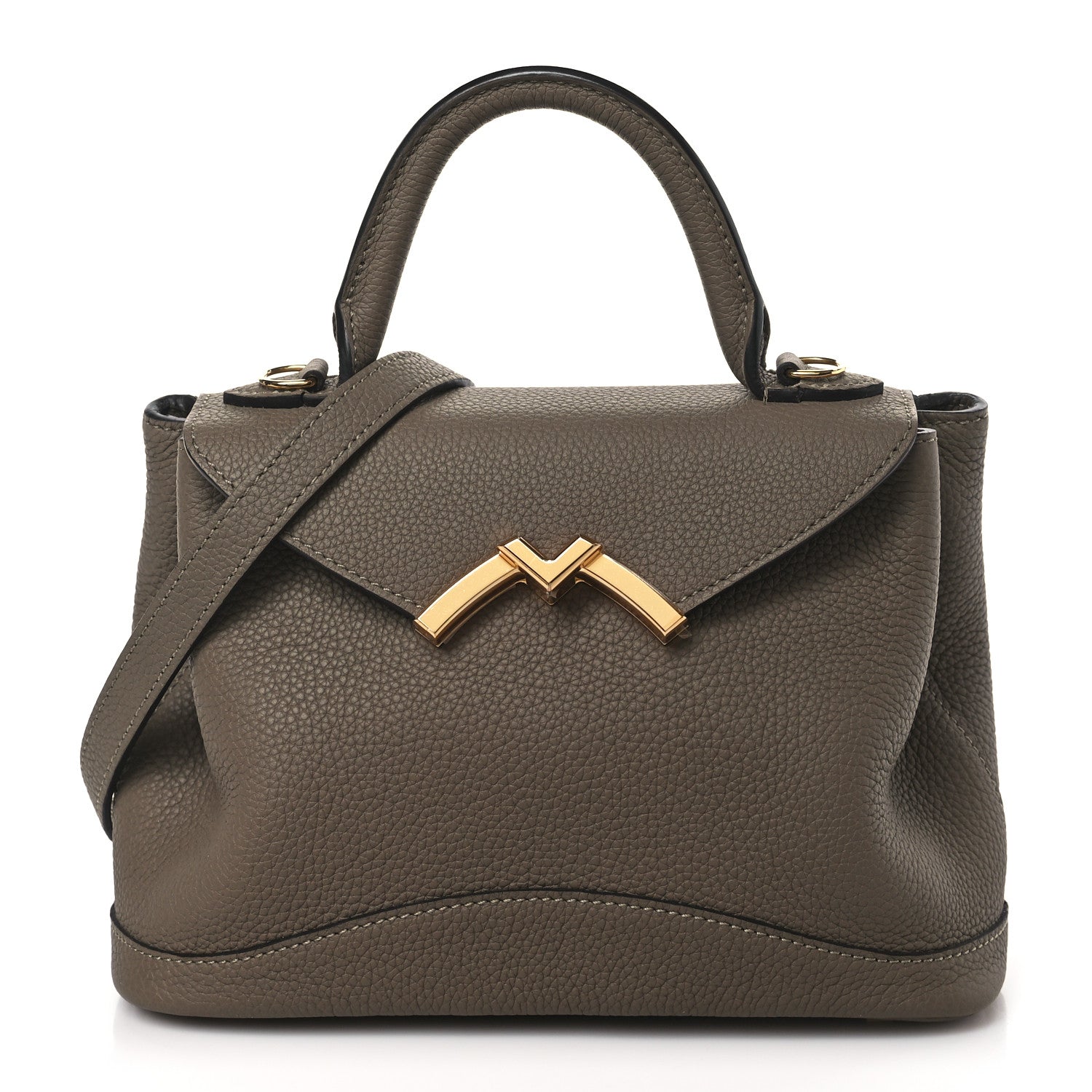 Moynat Taurillon Blush Calfskin Gabby BB Taupe 1 of 8