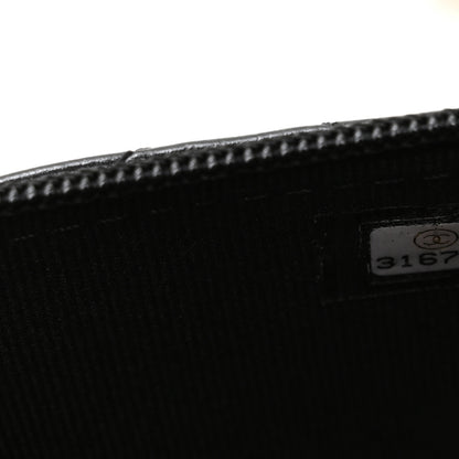 Chanel Calfskin Quilted Mini Maxi Pearls Wallet On Chain WOC Black 8 of 11