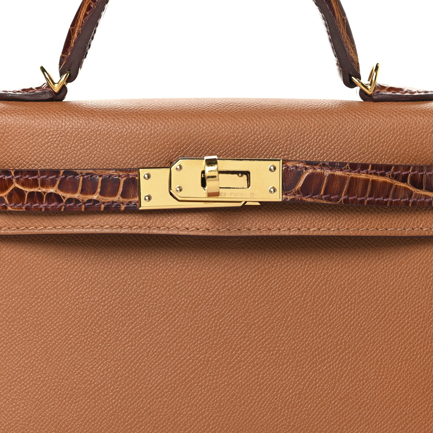 Hermes Madame Calfskin Matte Alligator Mini Kelly Sellier Touch 20