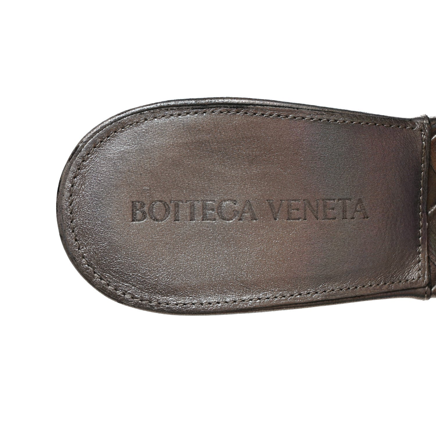 Bottega Veneta Laser Nappa Maxi Intrecciato Lido 90mm Mule Sandals 37 Oyster 7 of 8