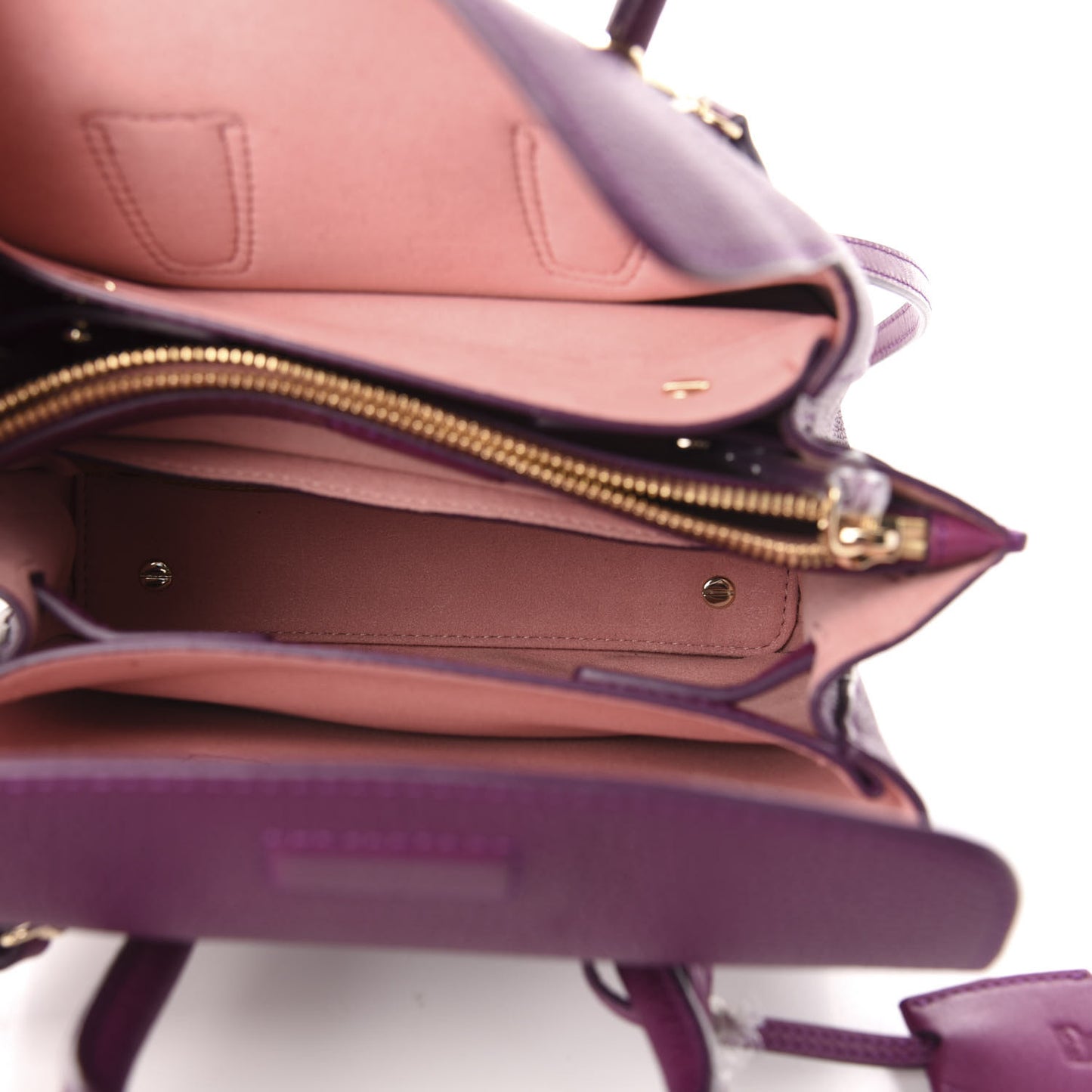 Grained Calfskin Mini Milla Tote Purple