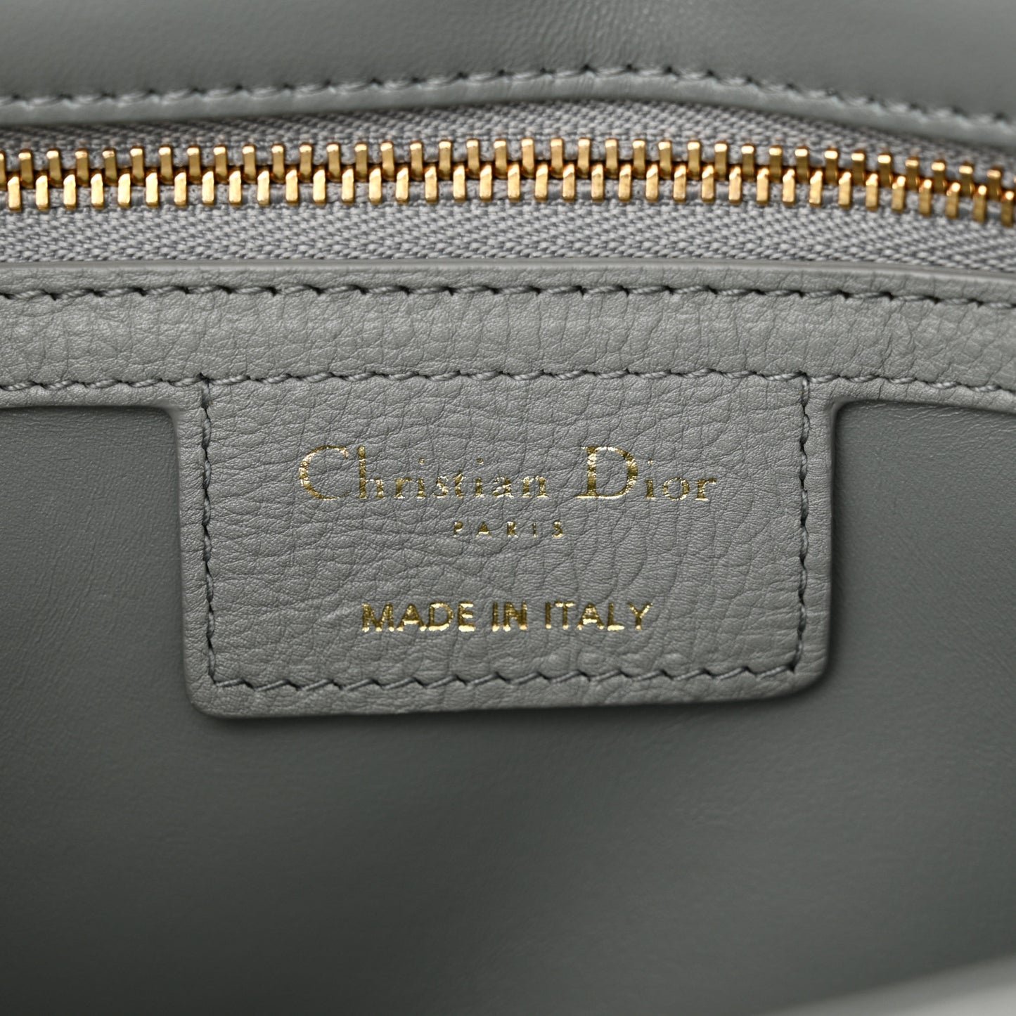 Calfskin Cannage Medium Caro Bag Ethereal Grey