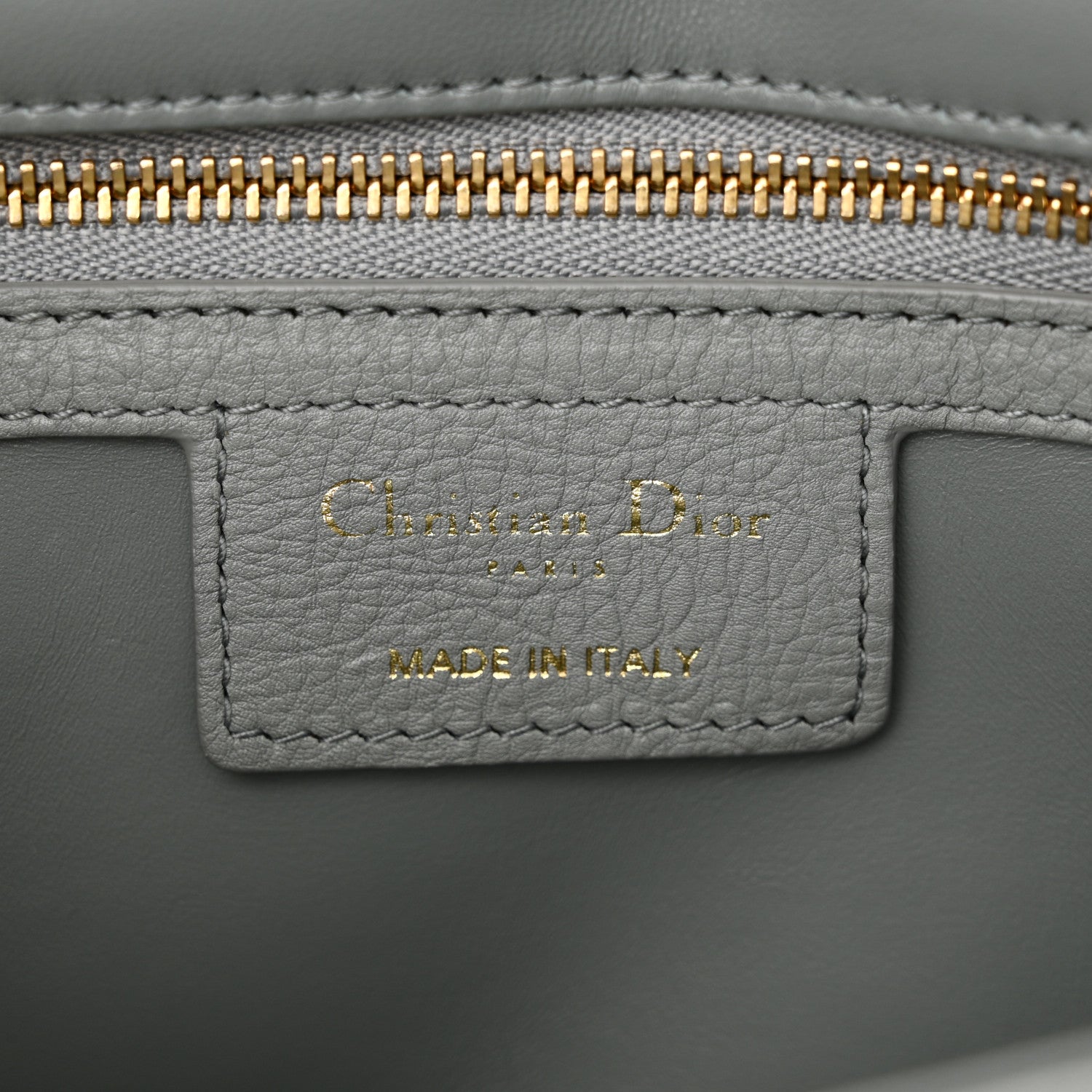 Christian Dior Calfskin Cannage Medium Caro Bag Ethereal Grey 6 of 11