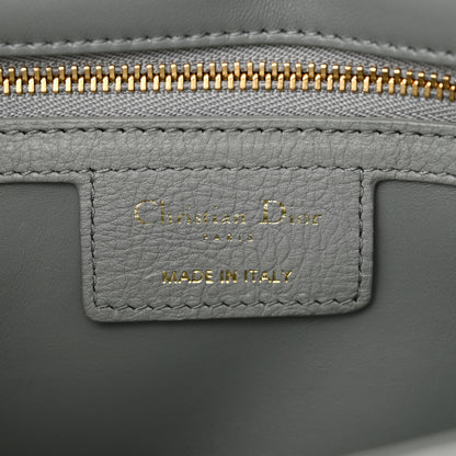 Christian Dior Calfskin Cannage Medium Caro Bag Ethereal Grey 6 of 11