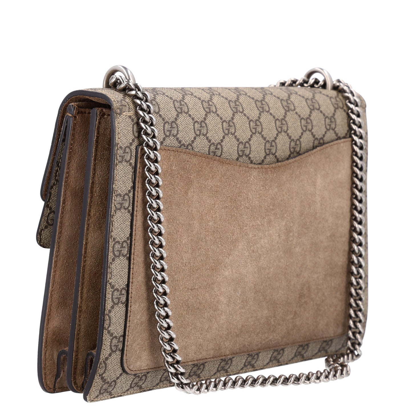 GG Supreme Monogram Medium Dionysus Shoulder Bag Taupe