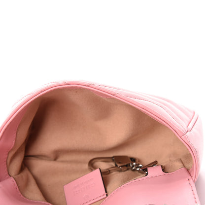 Gucci Calfskin Matelasse Super Mini GG Marmont Shoulder Bag Wild Rose 5 of 11