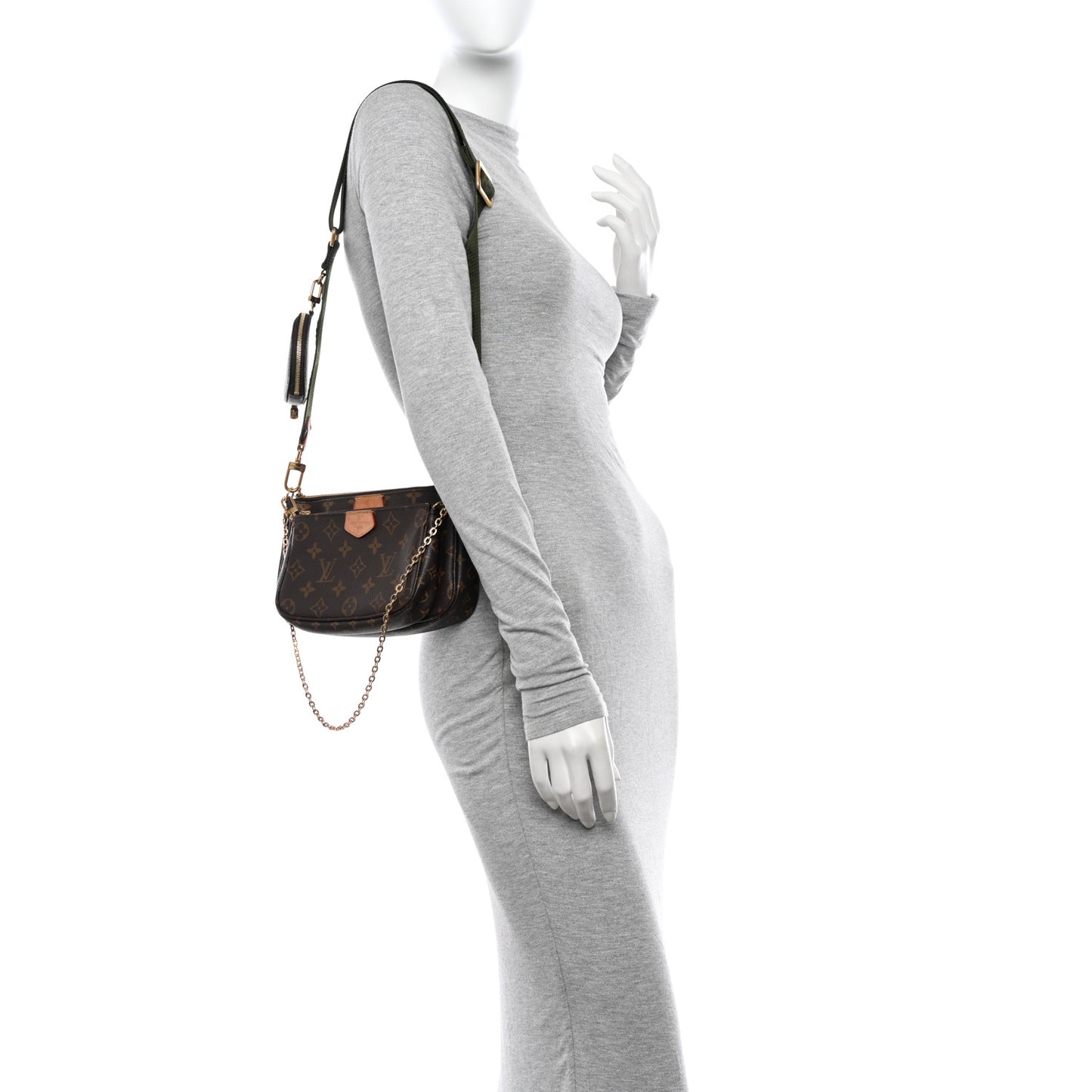 Monogram Multi Pochette Accessories Kaki