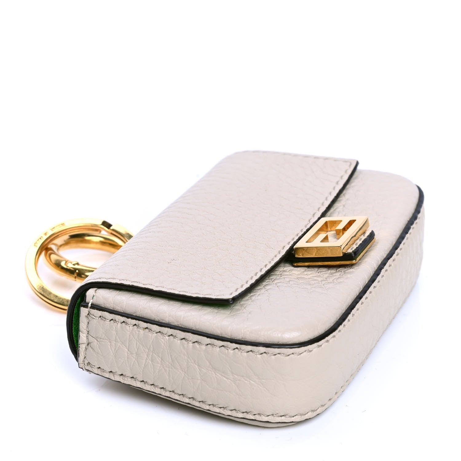 Fendi Cuoio Romano Micro Baguette Charm Latte 3 of 4