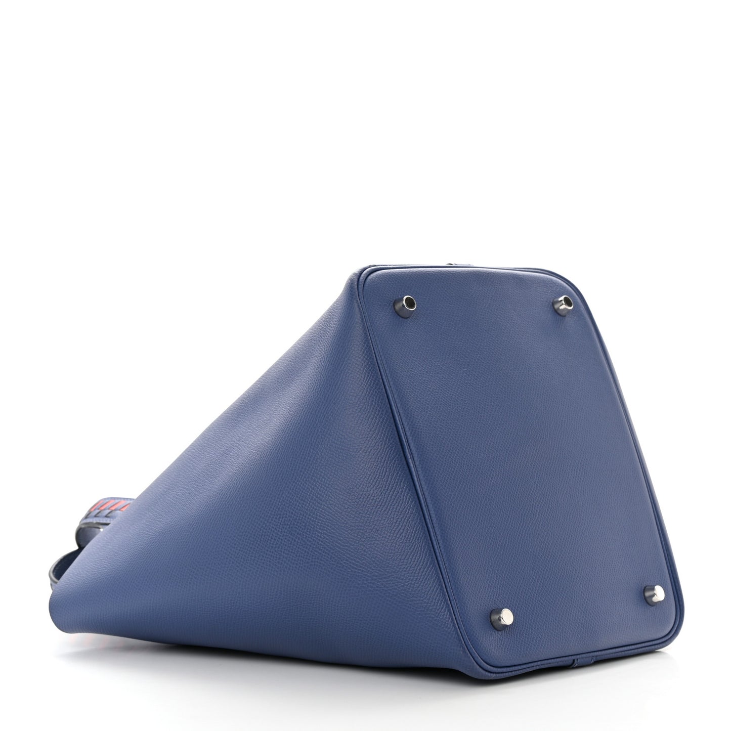 Epsom Tressage De Cuir Picotin Lock 22 MM Bleu Encre Brique Black