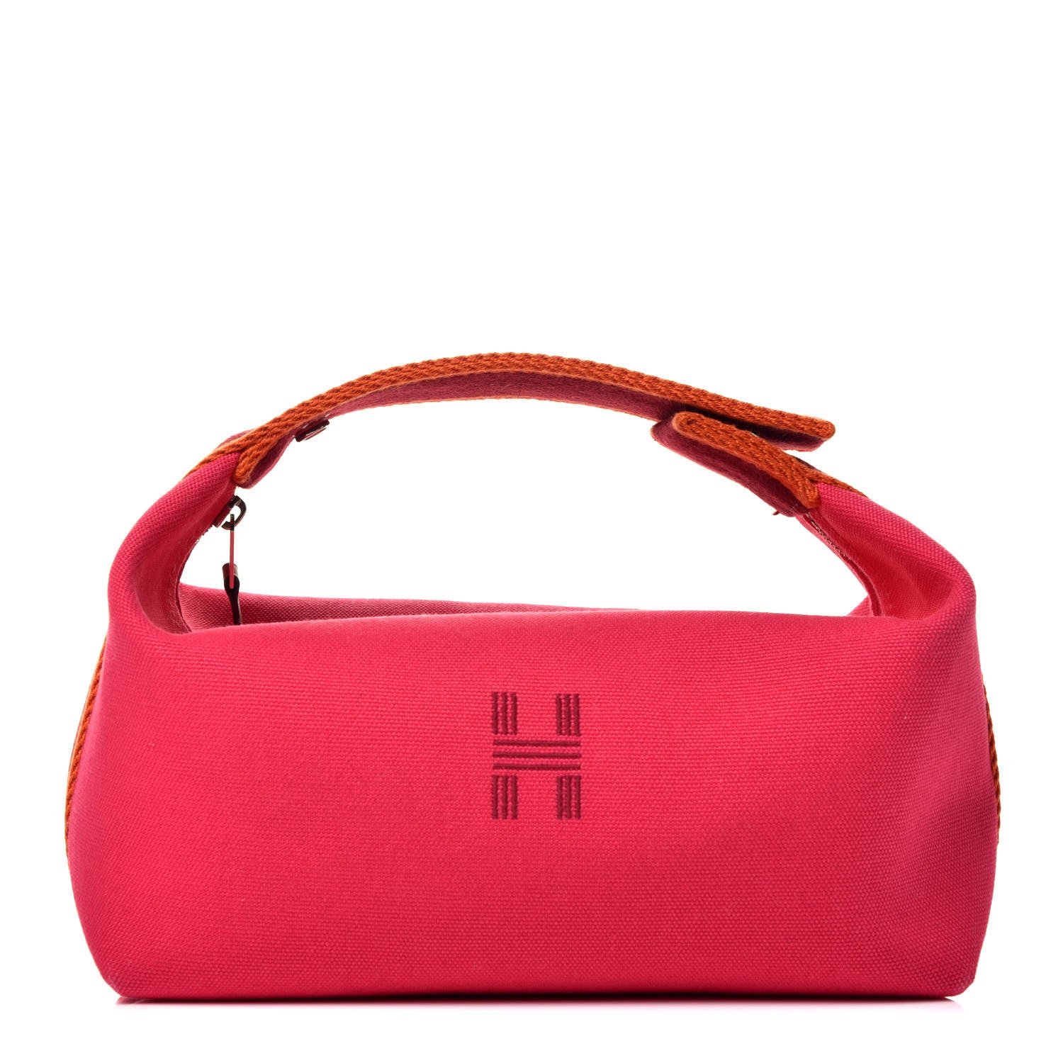 Hermes Canvas Small Bride-A-Brac Pouch Hibiscus 1 of 9