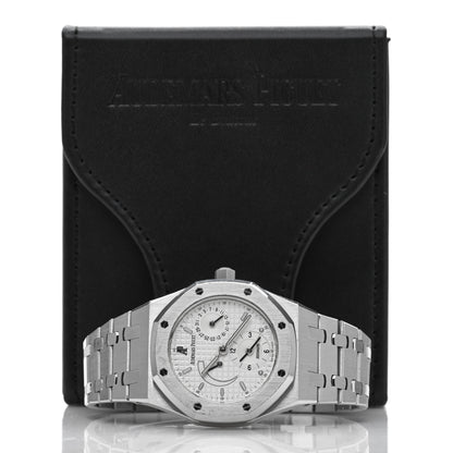 Audemars Piguet Stainless Steel 36mm Royal Oak Dual Time Automatic Watch White 25730ST 5 of 5