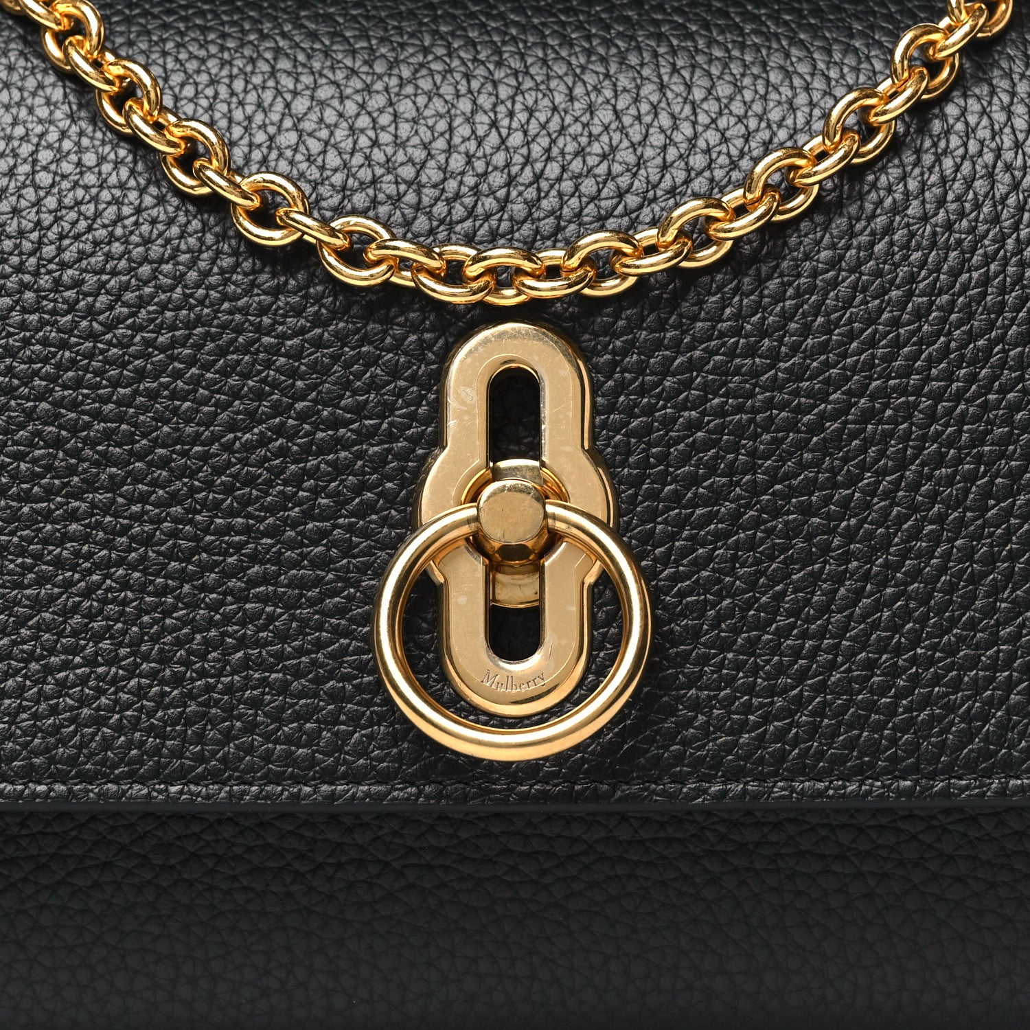 Mulberry Small Classic Grain Amberley Convertible Clutch Black 7 of 9