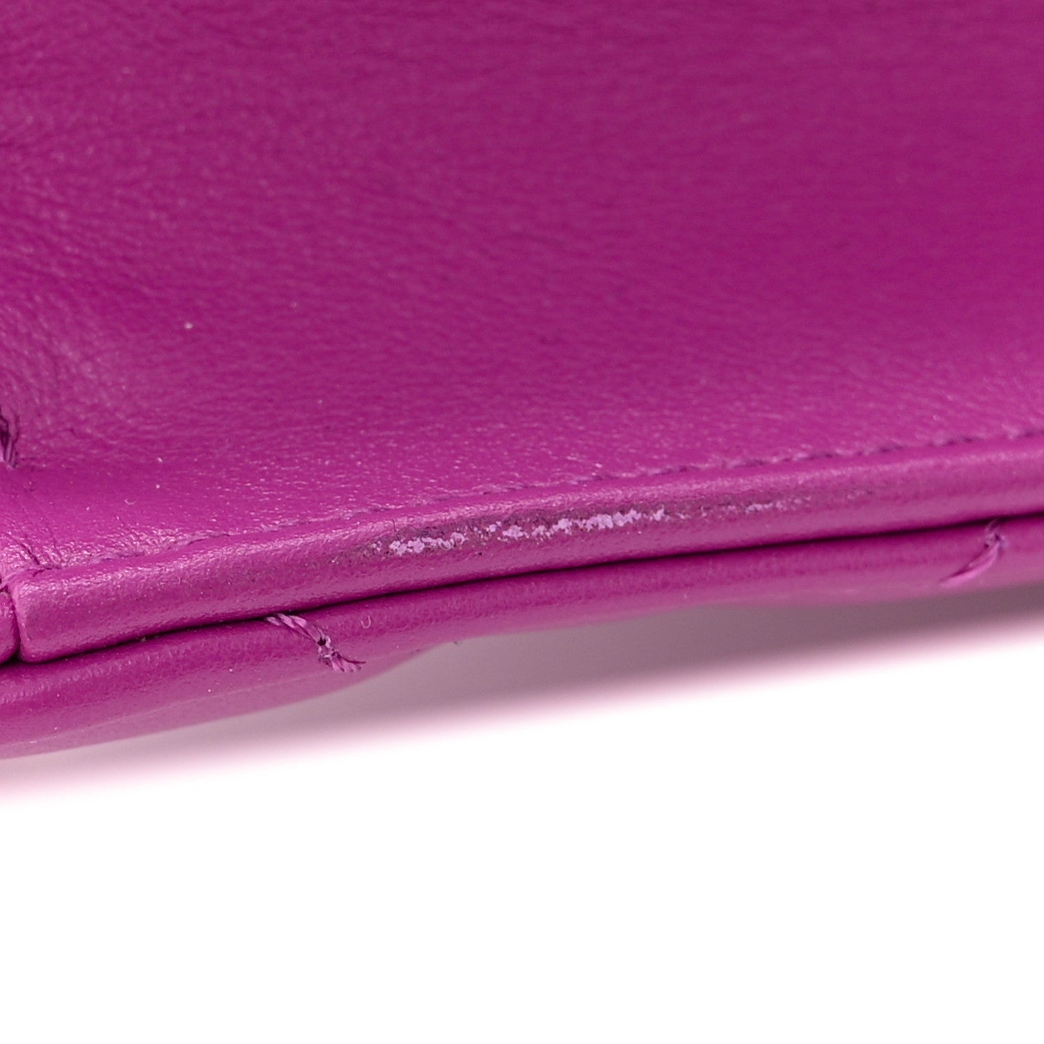 Chanel Calfskin Quilted Mini Dual Handle Chain Flap Bag Purple 12 of 14